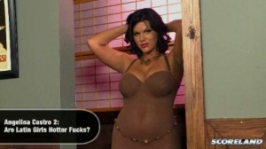 busty Angelina Castro huge brazilian breasts exposed in video