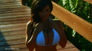 Big tit star Denise Milani new video only at www.DeniseMilani.com