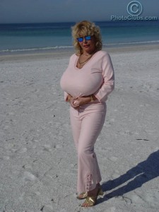 mature Lulu Devine show her silicone boobs by photoclubs.com