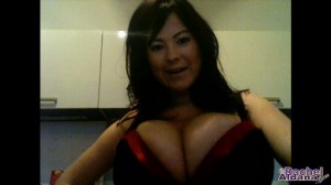 busty super star Rachel Aldana showing her big tits in this webcam movie
