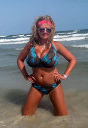 woman busty russian woman in bikini