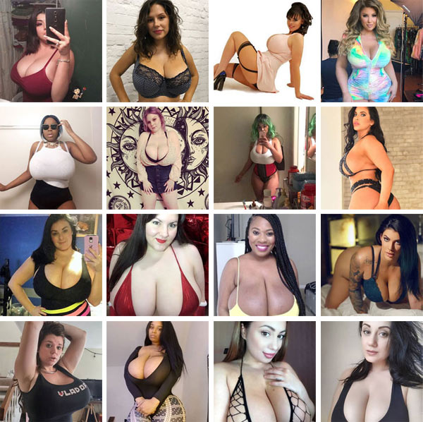 top200 instagram big boobs models